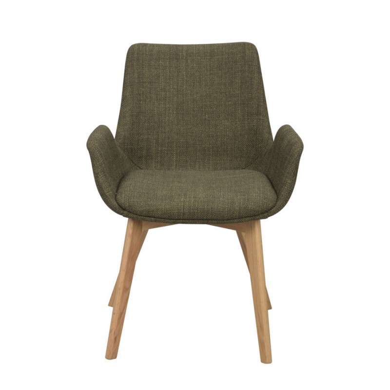 Drimsdale Arm Chair Green/Oak Rowico